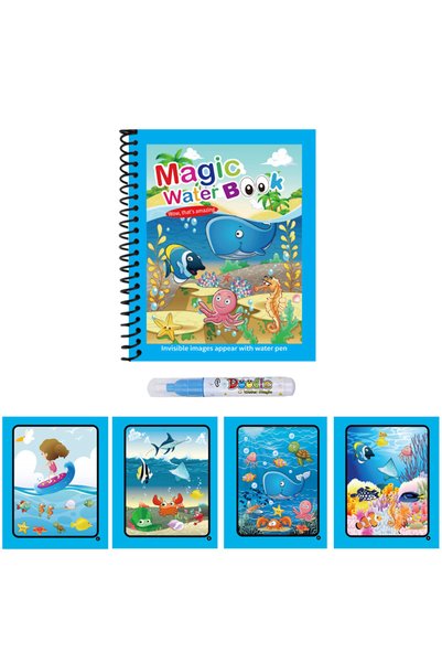 Choice8 1 1pc Reusable Kids Magic Water Drawing Books with Pen Repeated Color...