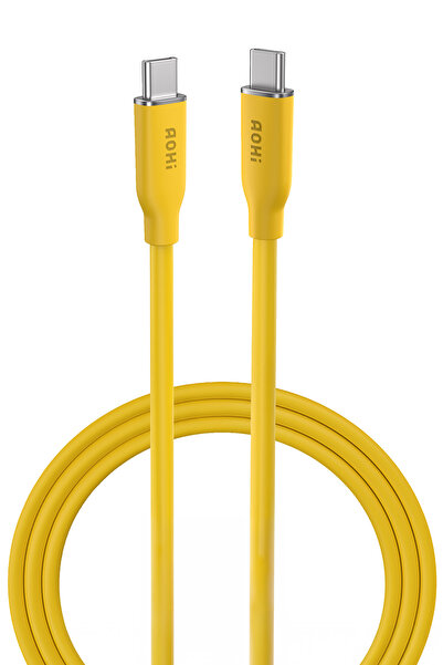 Aohi Silky Type-c To Type-c 1m 140w Pd 3.1 480mbps Süper Hızlı Şarj Ve Data K...