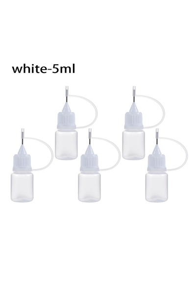 choice2 White-5ml-5pcs 5pcs/set 5/10/20/30/50/100ML Needle Tip Glue Applicato...