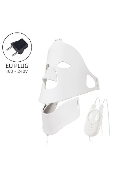 Choice3 قناع وجه سيليكون مزود بإضاءة LED، يعمل بقابس أوروبي (100-240 فولت)، ب...