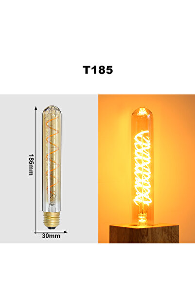 Choice 4W Yes Warm White T185 E27 LED Filament Light Bulb 220V 4W A60 ST64 T4...