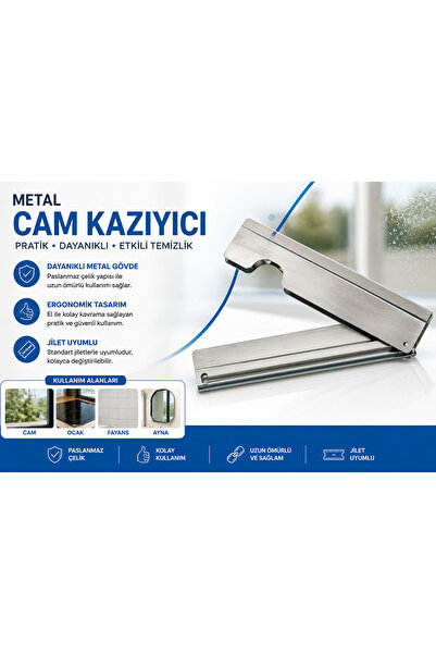 Genel Markalar Cam Kazıma Aparatı Metal