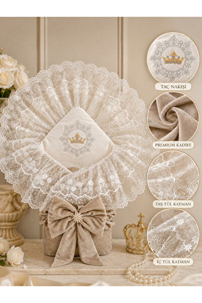 Tomuycuk Baby Blanket for Boys and Girls, Swaddle, Lace, Luxury Newborn Hospi...