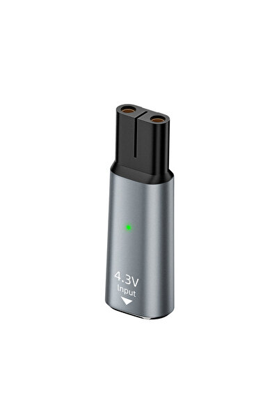 Choice1 محول شحن رمادي LISI 4.3V من النوع C لمحول شحنة ماكينة الحلاقة Philips...
