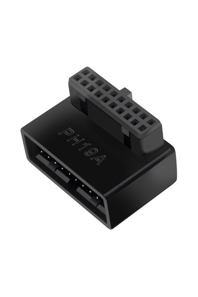 Choice PH19A USB 3.0 19/20pin Male to Female Extension Adapter Angled 90 Degr...