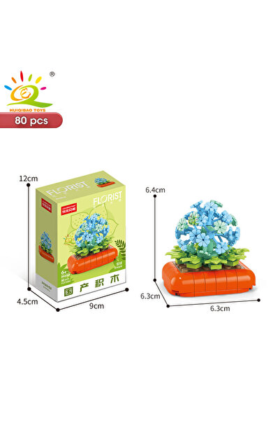 Choice34 مع صندوق رقم 40-6، نموذج نباتات عصارية في وعاء من HUIQIBAO MOC، مكعب...