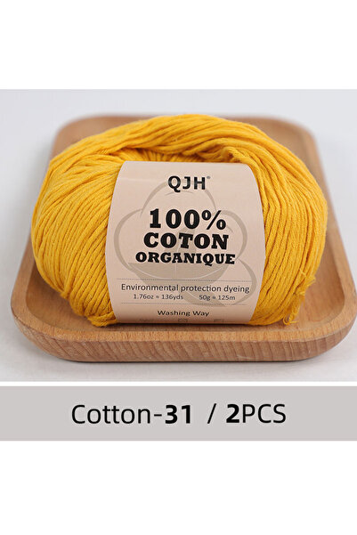 Choice N31-2PCS QJH 100% Cotton Yarn, For Knitting, Crocheting and Crafts, Pa...