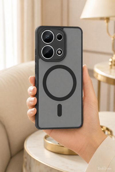 TechTrove Redmi Note 13 Pro 4G Uyumlu Magsafe Kılıf Mat Yüzey Darbe Korumalı ...