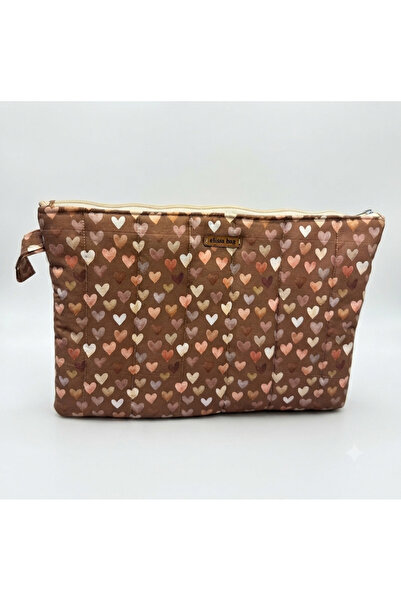 Elisss Design Kahverengi Kalpli Desenli Macbook Ipad Tablet Laptop Taşıma Çan...