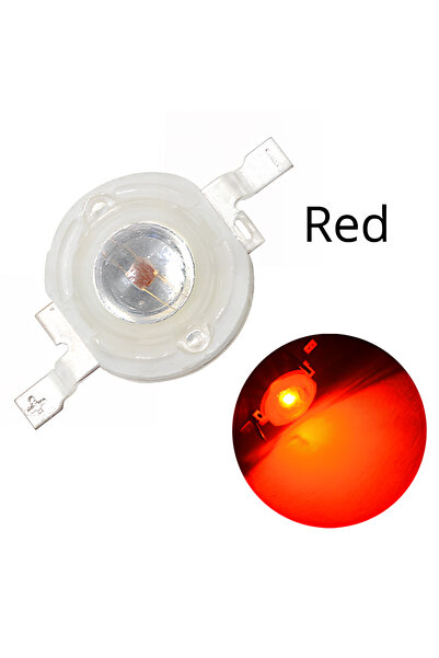 Choice 1W red 10Pcs 1W High Power LED Chip Lamp Bulb 110-120LM Bead Line Emit...