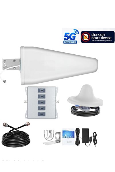 Genel Markalar GSM Sinyal Güçlendirici Şebeke Telefon İnternet Yükseltici 5Ba...