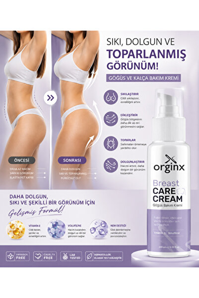 Orginx Volufiline İçeren Göğüs & Kalça Dolgunlaştırıcı, Dikleştirici, Sıkılaş...