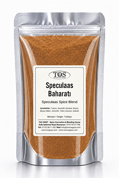 TOS The Organic Spices Speculaas Baharatı 100 gr Speculaas Spice Blend - Prem...