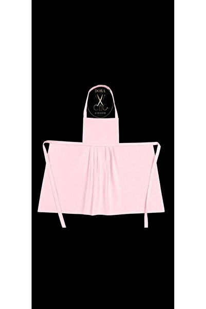 DORA ATELIER TEKSTİL Kitchen & Chef Apron Powder Pink《Duck Fabric》