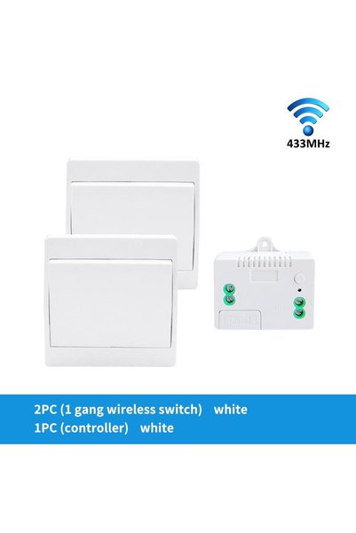 Choice white 1gang 2-1 Self-Power Generation Wireless Switch IP44 Waterproof ...