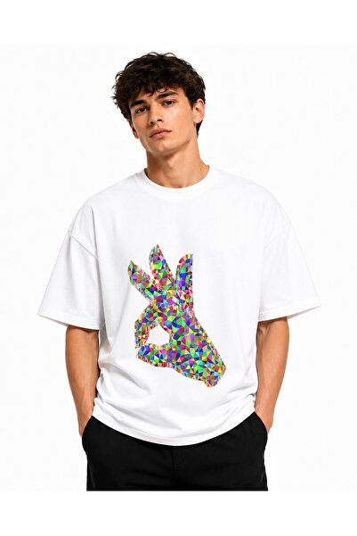 Inscriptie Tricou Unisex Bumbac Premium Casual " Hand OK "