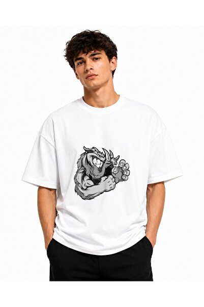 Inscriptie Tricou Unisex Bumbac Premium Casual " Porc nervos "