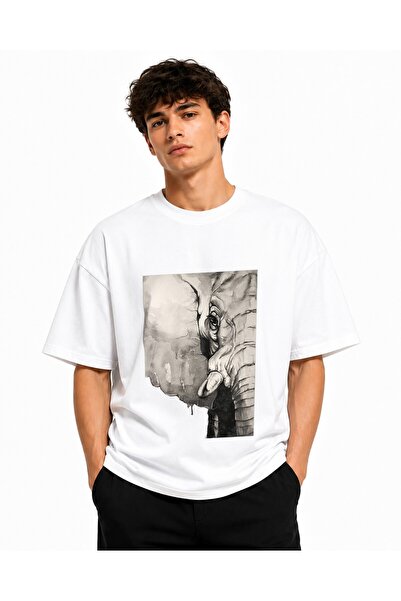 Inscriptie Tricou Unisex Bumbac Premium Casual " Fata de elefant "