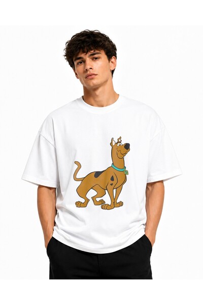 Inscriptie Unisex Premium Cotton Casual T-Shirt "Scooby-Doo"