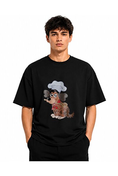 Inscriptie Tricou Unisex Bumbac Premium Casual " Caine bucatar "