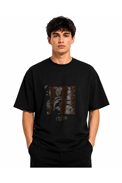 Inscriptie Ουνισέξ Βαμβακερό T-Shirt Υψηλής Ποιότητας "Άγαλμα της Ελευθερίας ...