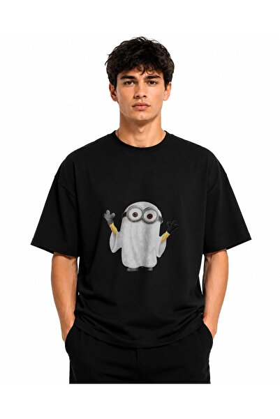 Inscriptie Tricou Unisex Bumbac Premium Casual " Minion - fantoma "
