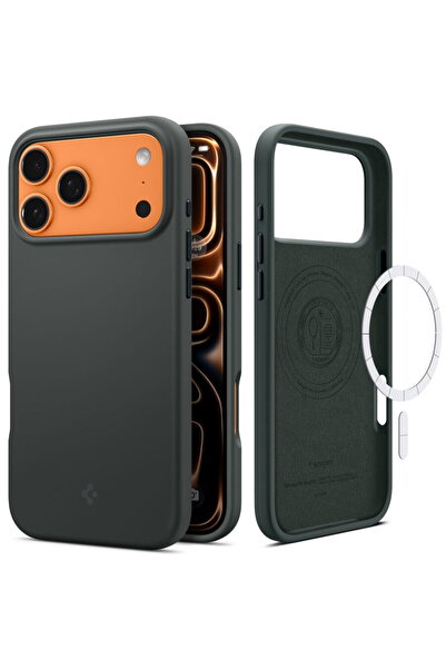 Spigen Husa SILICON FIT MAG MAGSAFE IPHONE 17 PRO VERDE ABYSS