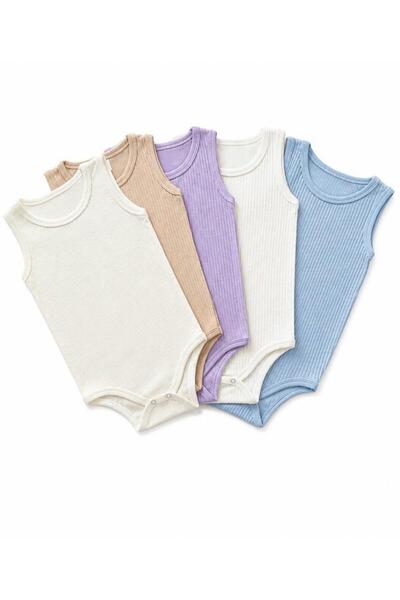 Miyakidsworld Large Size (5 Pieces) Children's Snap-On Bodysuit for Ages 10-1...