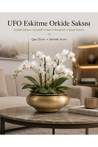 Lilac Home UFO العتيقة، وعاء الأوركيد، زهرية ترتيب الزهور