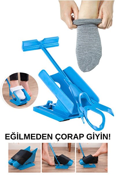 Shopura Çorap Giyme Aparatı, Her Türlü Çoraba Uygun, Eğilmeden Çorap Giyme ve...