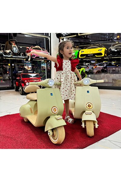 POYRAZ AKÜLÜ 2-5 yaş VESPA akülü motor 12V