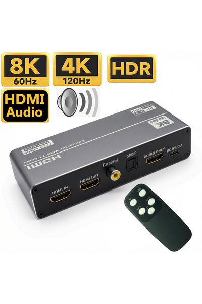 Choice Other check note HDMI 2.1 Audio Extractor Converter 4K 120Hz HDMI 2.1 ...