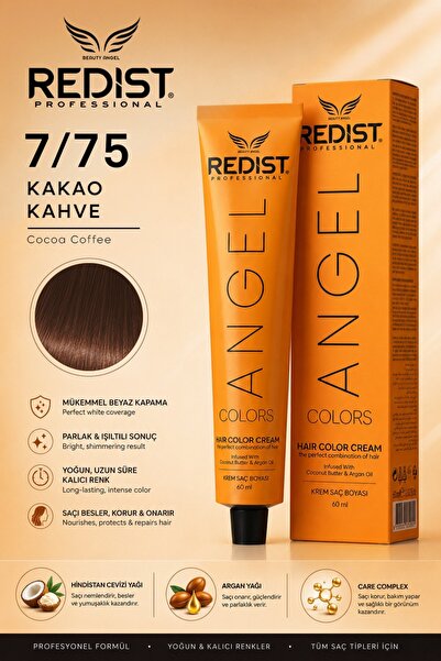 Redist Saç Boyası 60 ml 7/75 Kakao Kahve