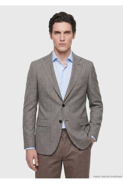 Ramsey Mink Regular Fit Silk Blend Jacket