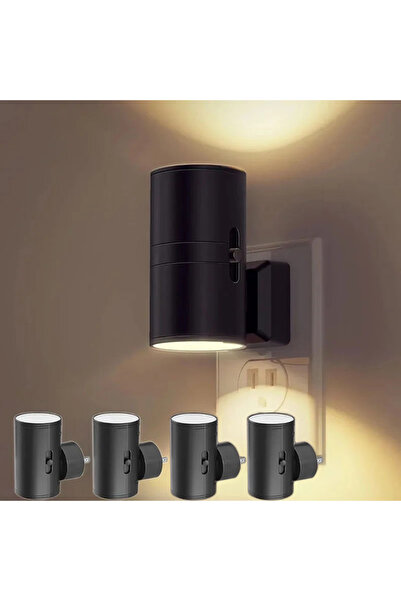 Choice EU 4Pcs-Warm Night Lights Plug Into Wall Dimmable LED Night Lamp Autom...