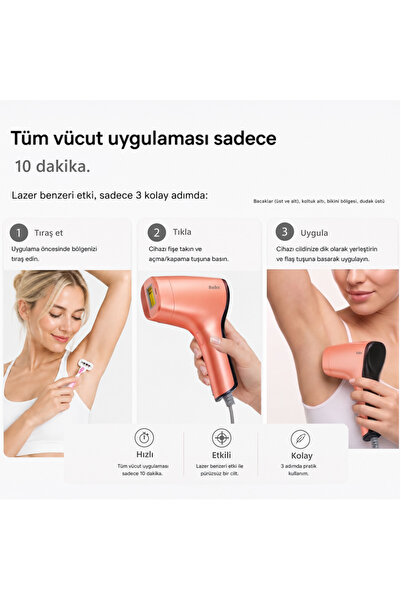 ROBX A05 3 Milyon Atım Akıllı Cilt Tanıma Ultra Seri Atım 3 Başlık IPL Lazer Cihazı