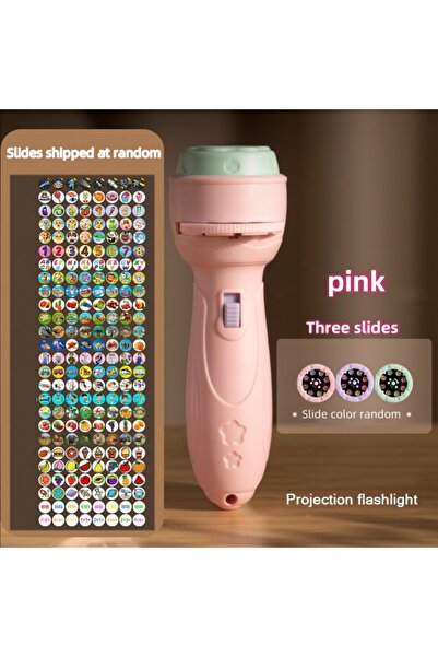 Choice3 Pink three slides Projector flashlight Early education educational de...