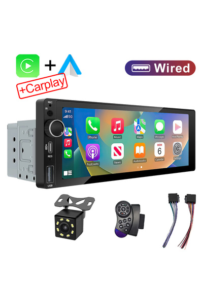 choice2 Wired-691-8LED-R IPS 6.9 Inch 1Din Wireless Or wired Carplay Android ...