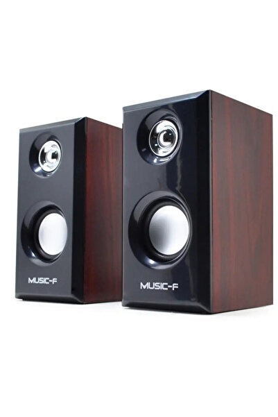 Choice Wooden USB Wired Wood Speakers Bass Stereo Subwoofer Sound Box 3.5mm A...