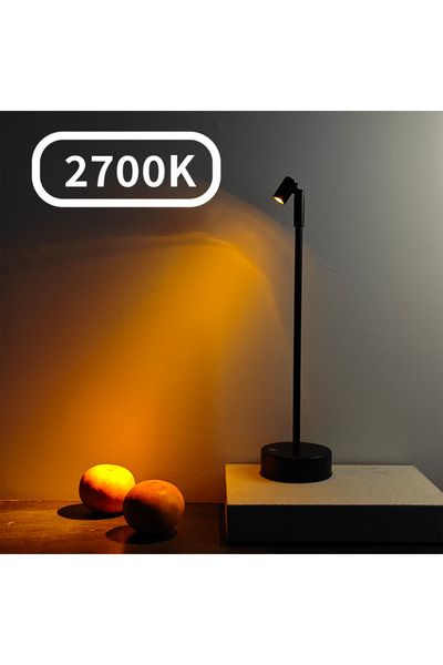 Choice مصباح LED أسود وأصفر للشحن مع إضاءة محيطية قابلة للتعتيم باللمس، إضاءة...