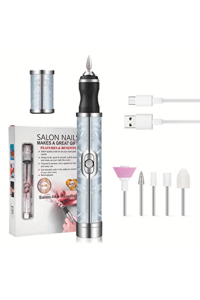 choice2 Blue LINMANDA Electric Nail File Set Nails 4 Speeds Cordless Acrylic ...