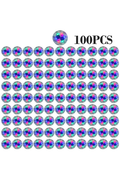 choice2 6 سم ملون 100 قطعة 100 قطعة LED أدوات المائدة حصيرة كوب ملصق مضيء ملو...