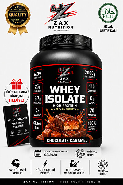 zax nutrition Whey Isolate Double Caramel 2000 Gr Protein Powder