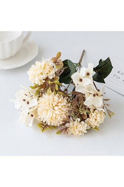 Choice WHITE 1pcs Simulated chrysanthemum and hydrangea flowers for indoor ho...