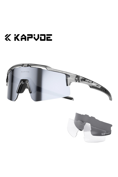 KAPVOE 50 3lens Ski Sunglasses Snow Goggles Cycling Glasses Photochromic MTB ...