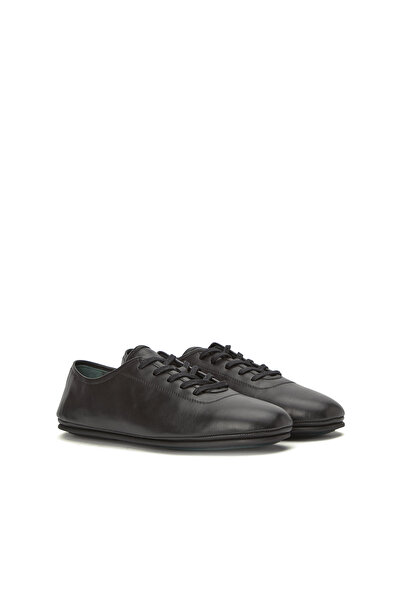 George Hogg Siyah Erkek Deri Sneaker