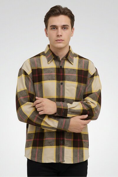 Gant Men Regular Fit Plaid Long Sleeves Casual Shirt, Multicolor