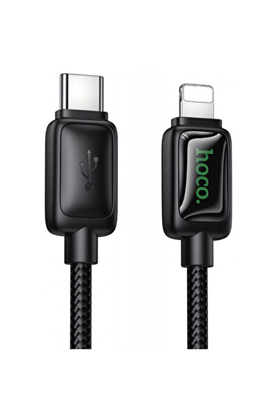 Hoco Cablu Date si Incarcare USB-C - Lightning U146, 30W, 1.2m, Negru