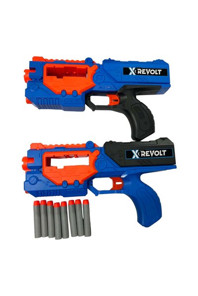 KentOyuncaK X-Power Shot Sünger Atan Oyuncak Silah Serisi - 59634- 8 Yumuşak ...