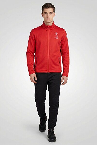 North Sails X Prada Men Sportswear Fit Long Sleeve Training Jacket, Red